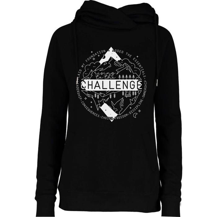 Classical Conversations Rising To The Challenge Womens Funnel Neck Pullover Hood