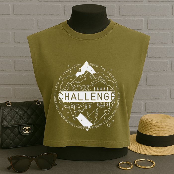 Classical Conversations Rising To The Challenge Garment-Dyed Women's Muscle Tee