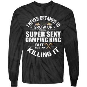 Camping Camper RV Camping Vacation Camping Dad Tie-Dye Long Sleeve Shirt