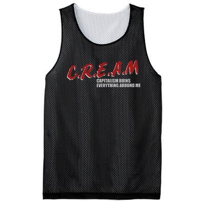 C.r.e.a.m capitalism ruins everything around me Mesh Reversible Basketball Jersey Tank