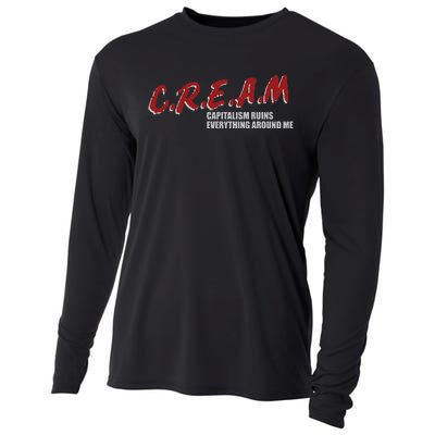 C.r.e.a.m capitalism ruins everything around me Cooling Performance Long Sleeve Crew