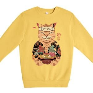 Catana Cat Ramen Premium Crewneck Sweatshirt