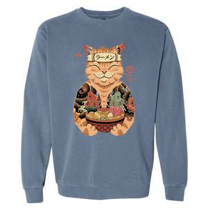 Catana Cat Ramen Garment-Dyed Sweatshirt