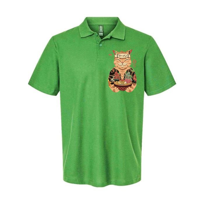 Catana Cat Ramen Softstyle Adult Sport Polo