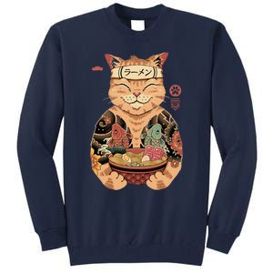 Catana Cat Ramen Tall Sweatshirt