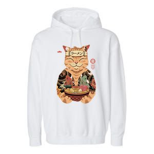 Catana Cat Ramen Garment-Dyed Fleece Hoodie