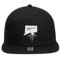 Connecticut Connecticut Roots State 7 Panel Mesh Trucker Snapback Hat