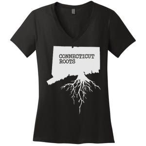 Connecticut Connecticut Roots State Women's V-Neck T-Shirt