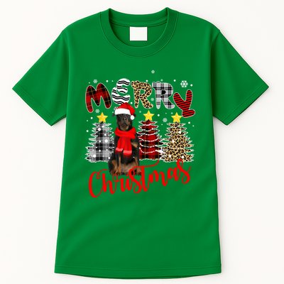 Christmas Cute Rottweiler Dog Tree Lighting Rottweiler Gift Tall T-Shirt
