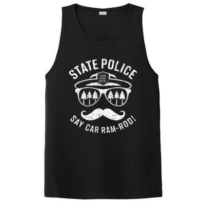 Copstache Car Ramrod Funny Cop Humor PosiCharge Competitor Tank