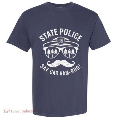 Copstache Car Ramrod Funny Cop Humor Garment-Dyed Heavyweight T-Shirt