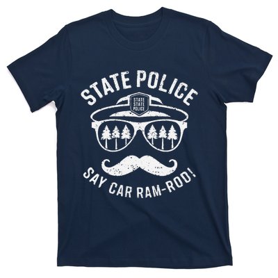 Copstache Car Ramrod Funny Cop Humor T-Shirt