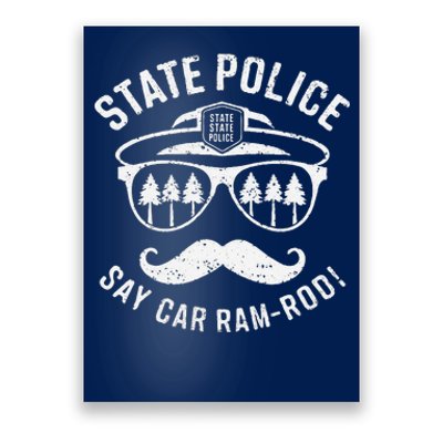 Copstache Car Ramrod Funny Cop Humor Poster