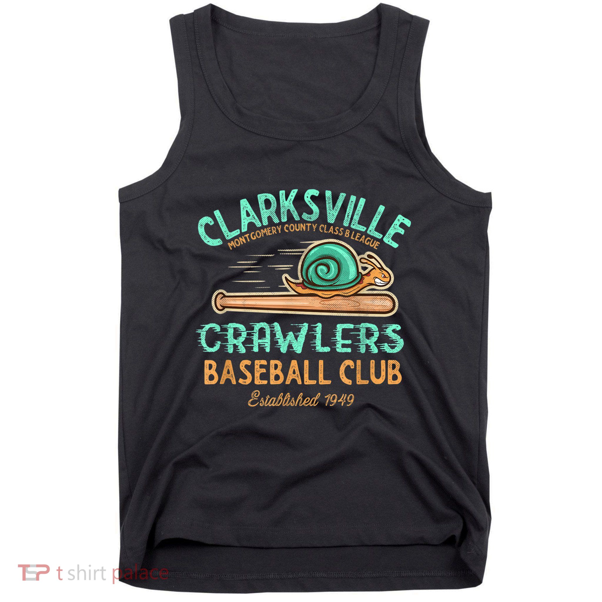 Clarksville Crawlers Retro Minor League Baseball Team Tank Top