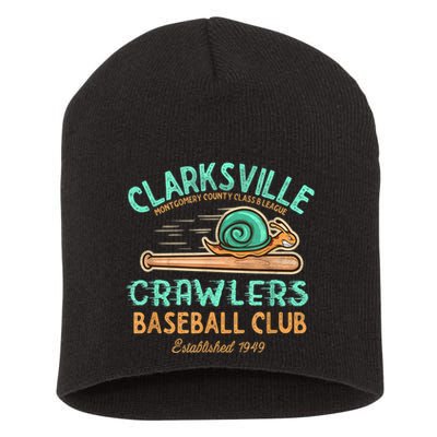 Clarksville Crawlers Retro Minor League Baseball Team Short Acrylic Beanie