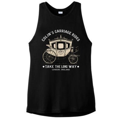 ColinS Carriage Rides Take The Long Way Ladies PosiCharge Tri-Blend Wicking Tank