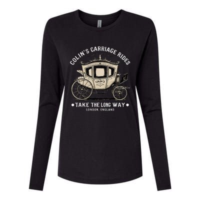 ColinS Carriage Rides Take The Long Way Womens Cotton Relaxed Long Sleeve T-Shirt