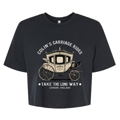 ColinS Carriage Rides Take The Long Way Bella+Canvas Jersey Crop Tee