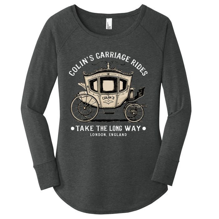 ColinS Carriage Rides Take The Long Way Women's Perfect Tri Tunic Long Sleeve Shirt