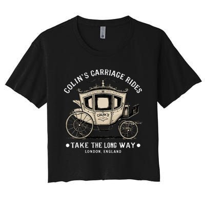 ColinS Carriage Rides Take The Long Way Women's Crop Top Tee