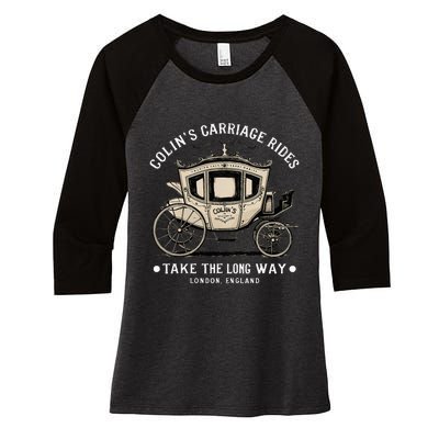 ColinS Carriage Rides Take The Long Way Women's Tri-Blend 3/4-Sleeve Raglan Shirt