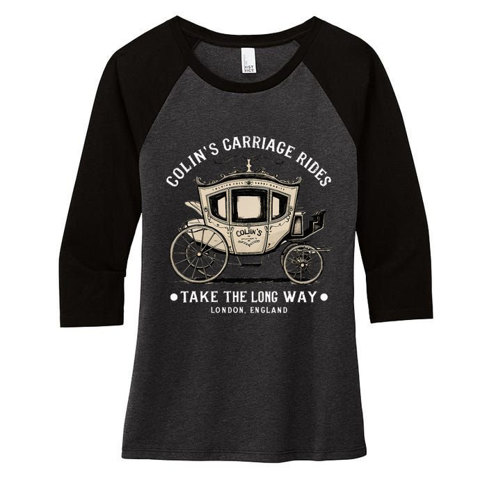 ColinS Carriage Rides Take The Long Way Women's Tri-Blend 3/4-Sleeve Raglan Shirt