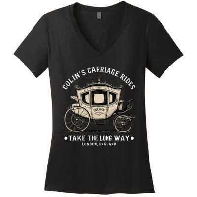 ColinS Carriage Rides Take The Long Way Women's V-Neck T-Shirt