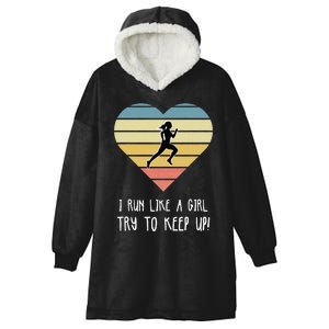 Cross Country Running Gift Hooded Wearable Blanket