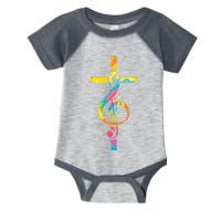 Christian Cross | Religious Musician | Music Clef Note Premium Infant Baby Jersey Bodysuit