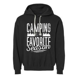 Camping Camper RV Camping Vacation Garment-Dyed Fleece Hoodie