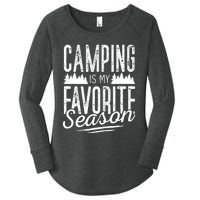 Camping Camper RV Camping Vacation Women's Perfect Tri Tunic Long Sleeve Shirt