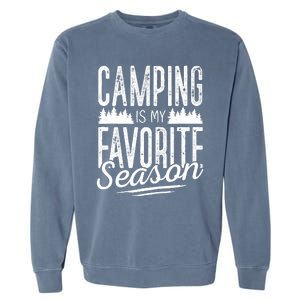 Camping Camper RV Camping Vacation Garment-Dyed Sweatshirt