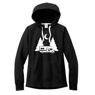 Camping Camper RV Camping Vacation Women's Fleece Hoodie