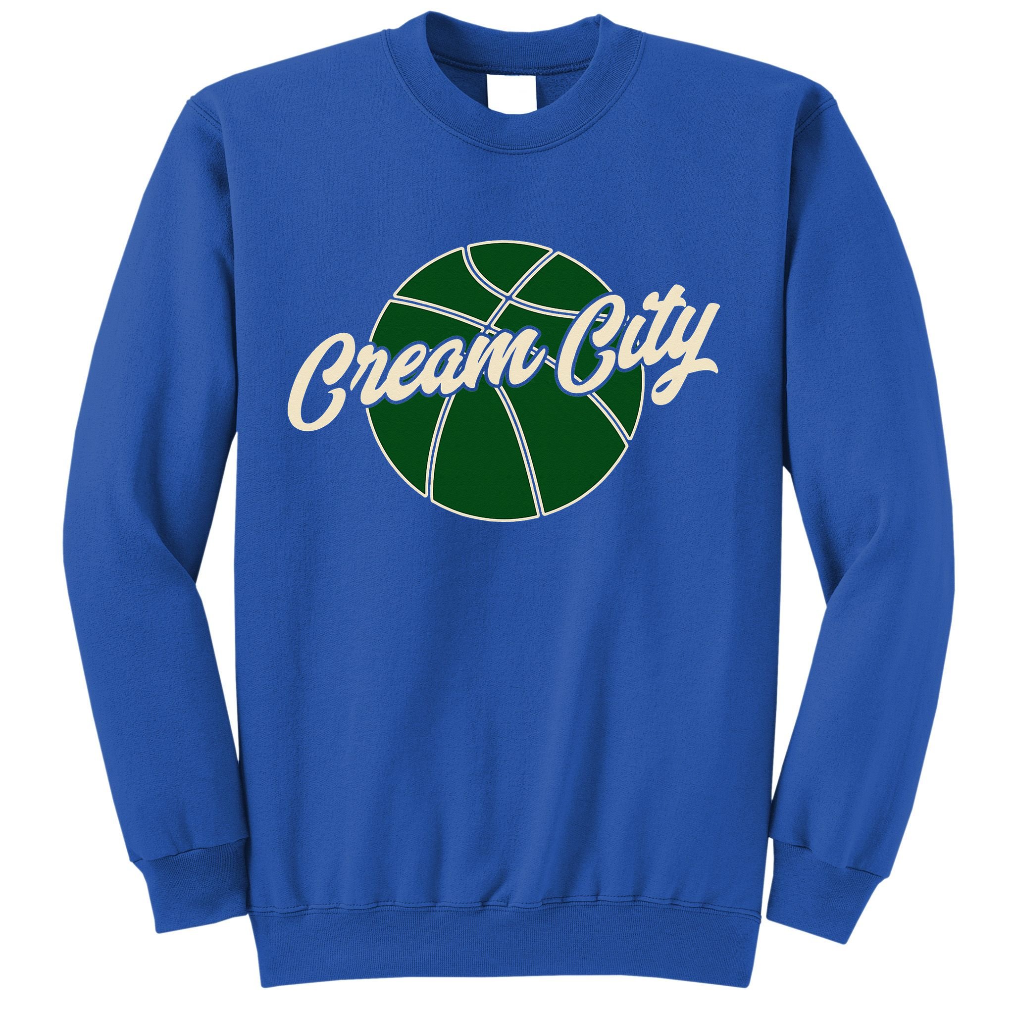 Cream City Retro Milwaukee Basketball Wisconsin Sweatshirt