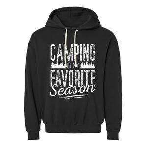 Camping Camper RV Camping Vacation summer Garment-Dyed Fleece Hoodie