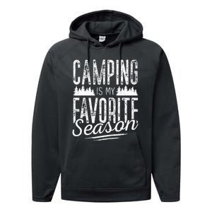 Camping Camper RV Camping Vacation summer Performance Fleece Hoodie