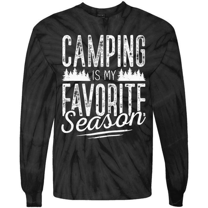 Camping Camper RV Camping Vacation summer Tie-Dye Long Sleeve Shirt