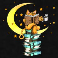 Cats Coffee Reading Kat Books Read Stubenter Kitten Ladies PosiCharge Tri-Blend Wicking Tank