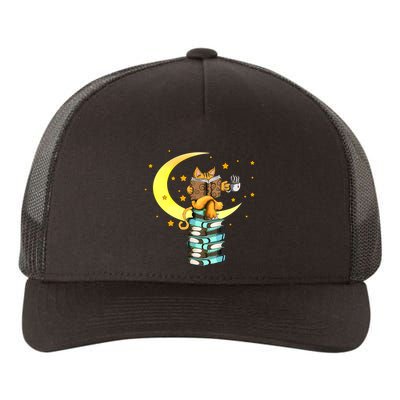 Cats Coffee Reading Kat Books Read Stubenter Kitten Yupoong Adult 5-Panel Trucker Hat
