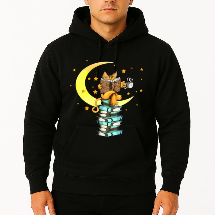 Cats Coffee Reading Kat Books Read Stubenter Kitten Hoodie