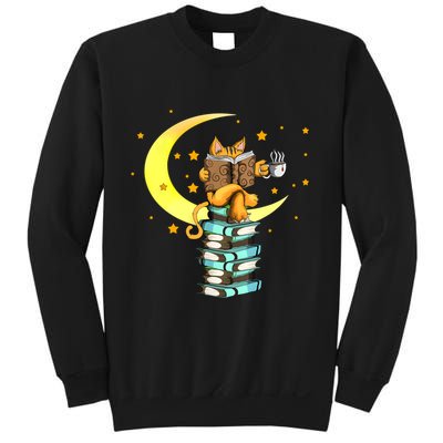 Cats Coffee Reading Kat Books Read Stubenter Kitten Sweatshirt