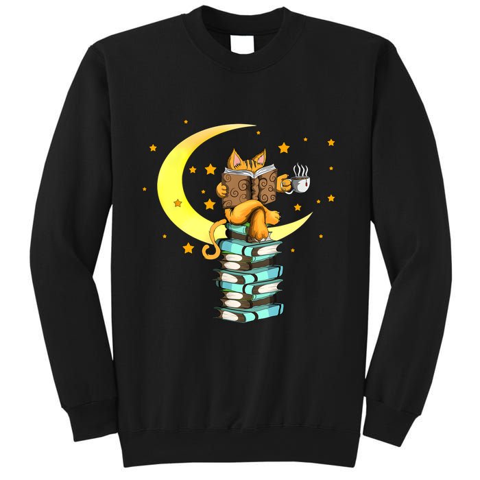 Cats Coffee Reading Kat Books Read Stubenter Kitten Sweatshirt