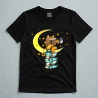 Cats Coffee Reading Kat Books Read Stubenter Kitten T-Shirt