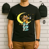 Cats Coffee Reading Kat Books Read Stubenter Kitten T-Shirt