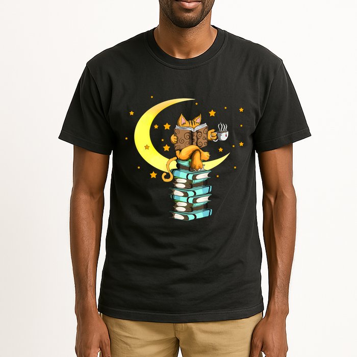 Cats Coffee Reading Kat Books Read Stubenter Kitten Tall T-Shirt