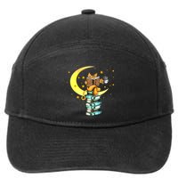 Cats Coffee Reading Kat Books Read Stubenter Kitten 7-Panel Snapback Hat