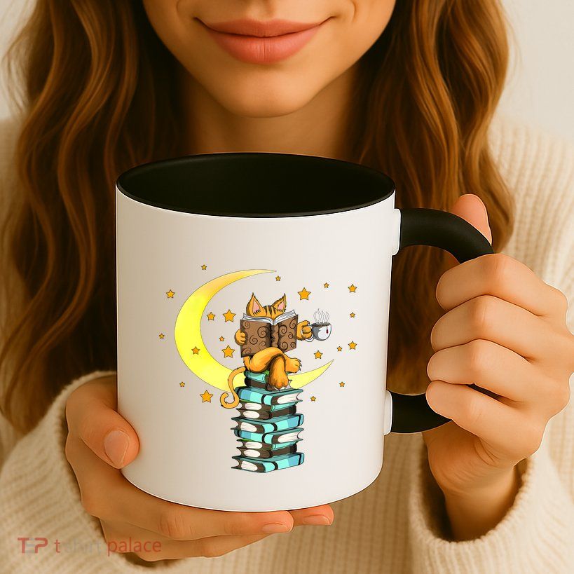 Cats Coffee Reading Kat Books Read Stubenter Kitten Mug