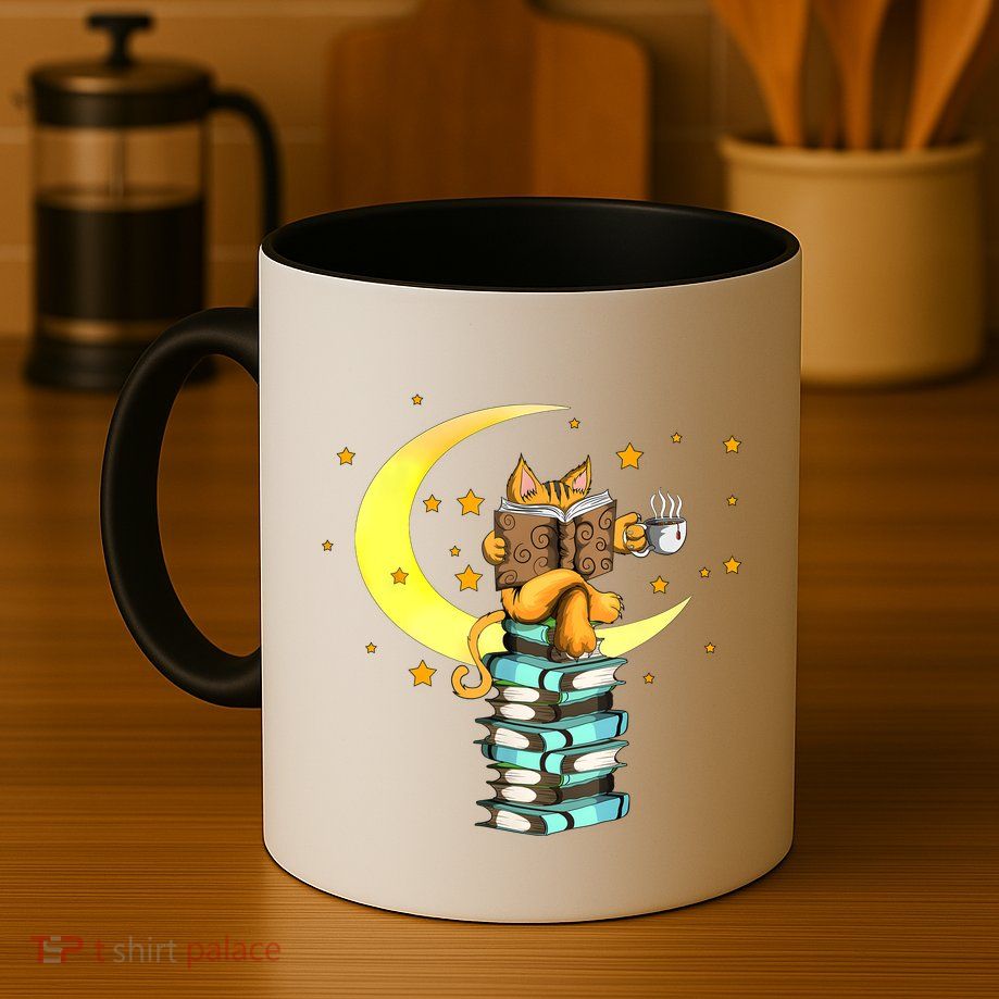 Cats Coffee Reading Kat Books Read Stubenter Kitten Mug
