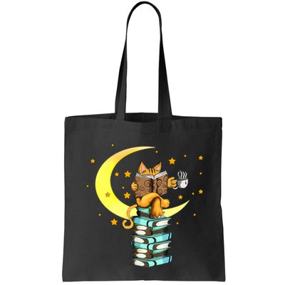 Cats Coffee Reading Kat Books Read Stubenter Kitten Bag