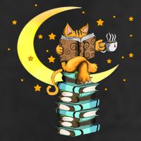 Cats Coffee Reading Kat Books Read Stubenter Kitten 25L Jumbo Tote